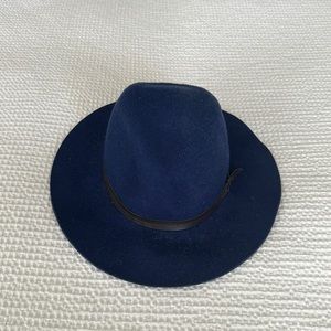 Blue Felt Ecote Hat